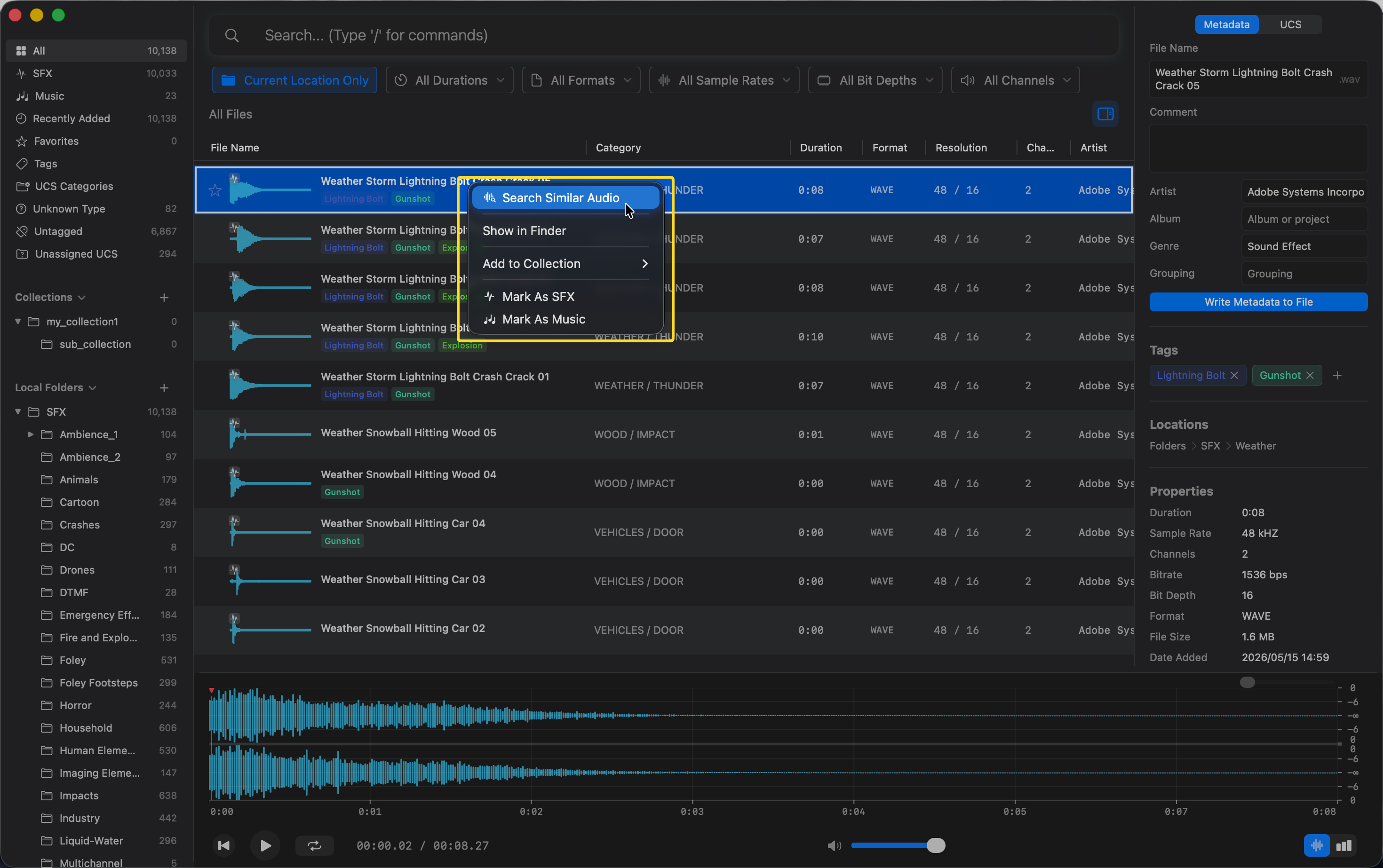 Search Similar Audio